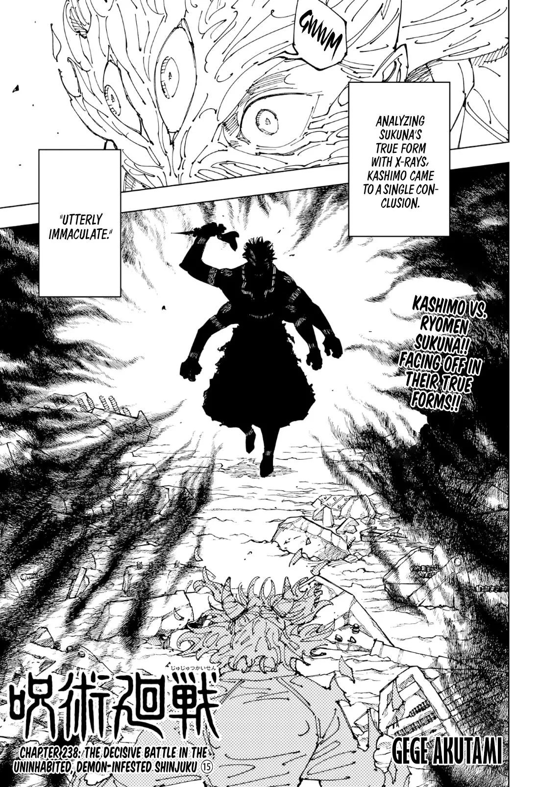 Jujutsu Kaisen Manga Chapter 238 read online