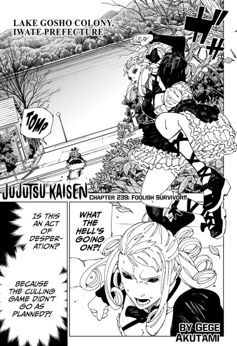 Jujutsu Kaisen Manga Chapter 239