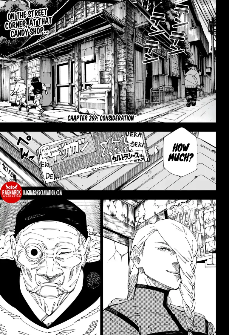 jujutsu kaisen manga chapter 269