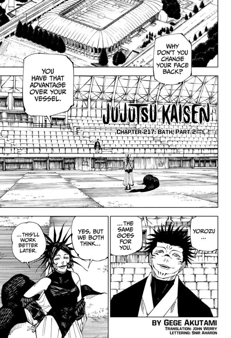 Jujutsu Kaisen Manga Chapter 217 read online