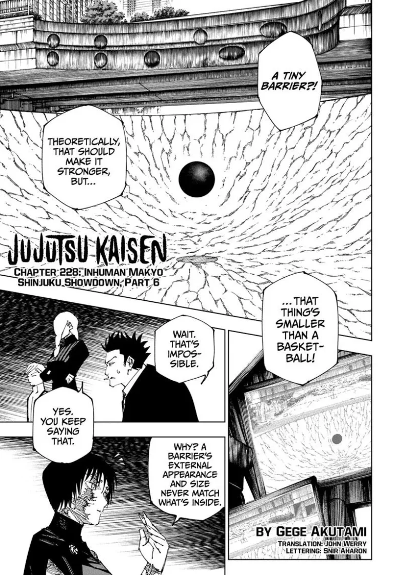 Jujutsu Kaisen Manga Chapter 228