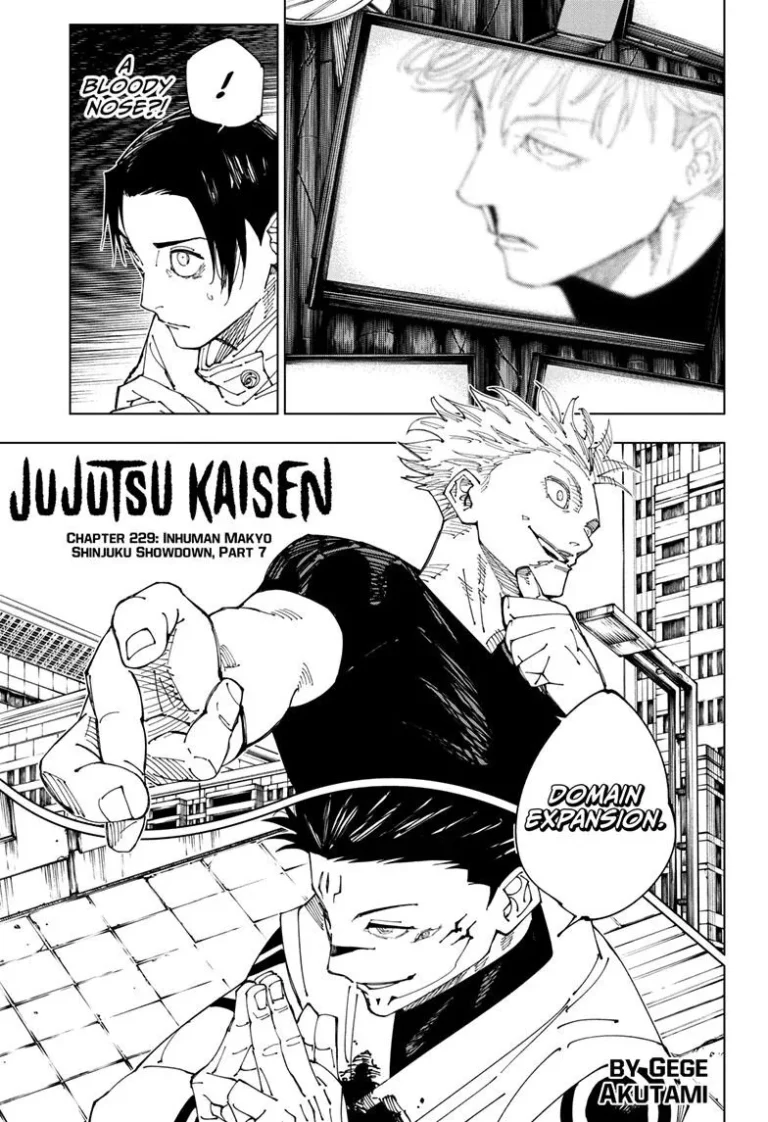 Jujutsu Kaisen Manga Chapter 229