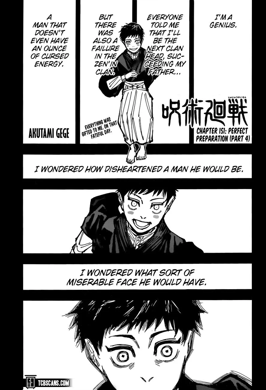 Jujutsu Kaisen Manga Chapter 151