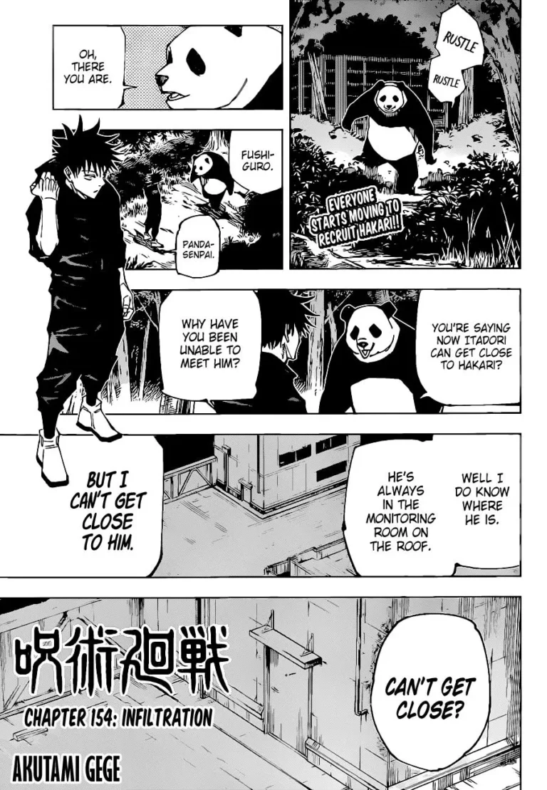 Jujutsu Kaisen Manga Chapter 154