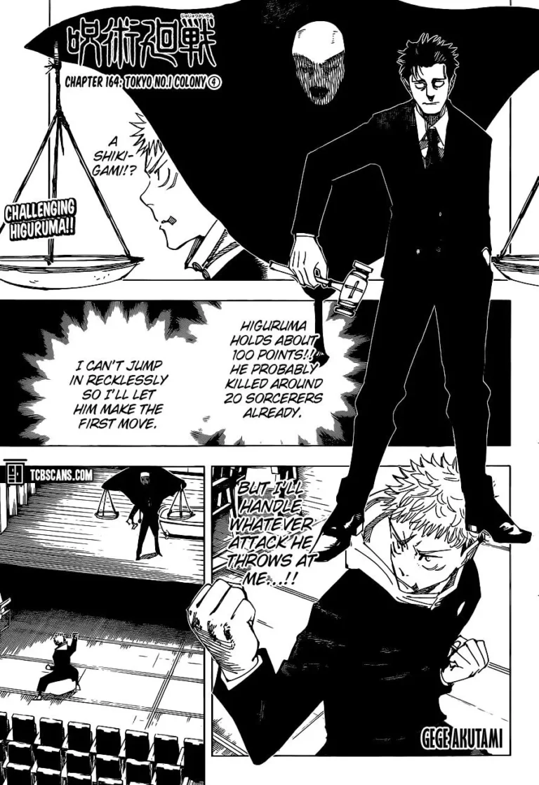 Jujutsu Kaisen Manga Chapter 164