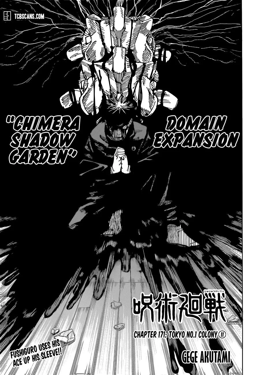 Jujutsu Kaisen Manga Chapter 171