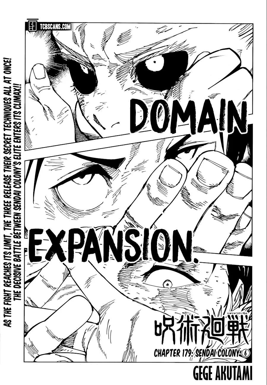 Jujutsu Kaisen Manga Chapter 179