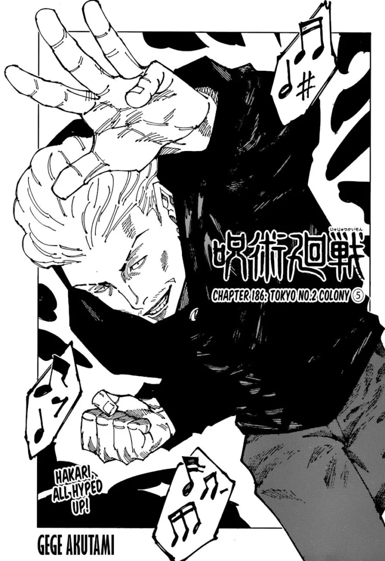 Jujutsu Kaisen Manga Chapter 186