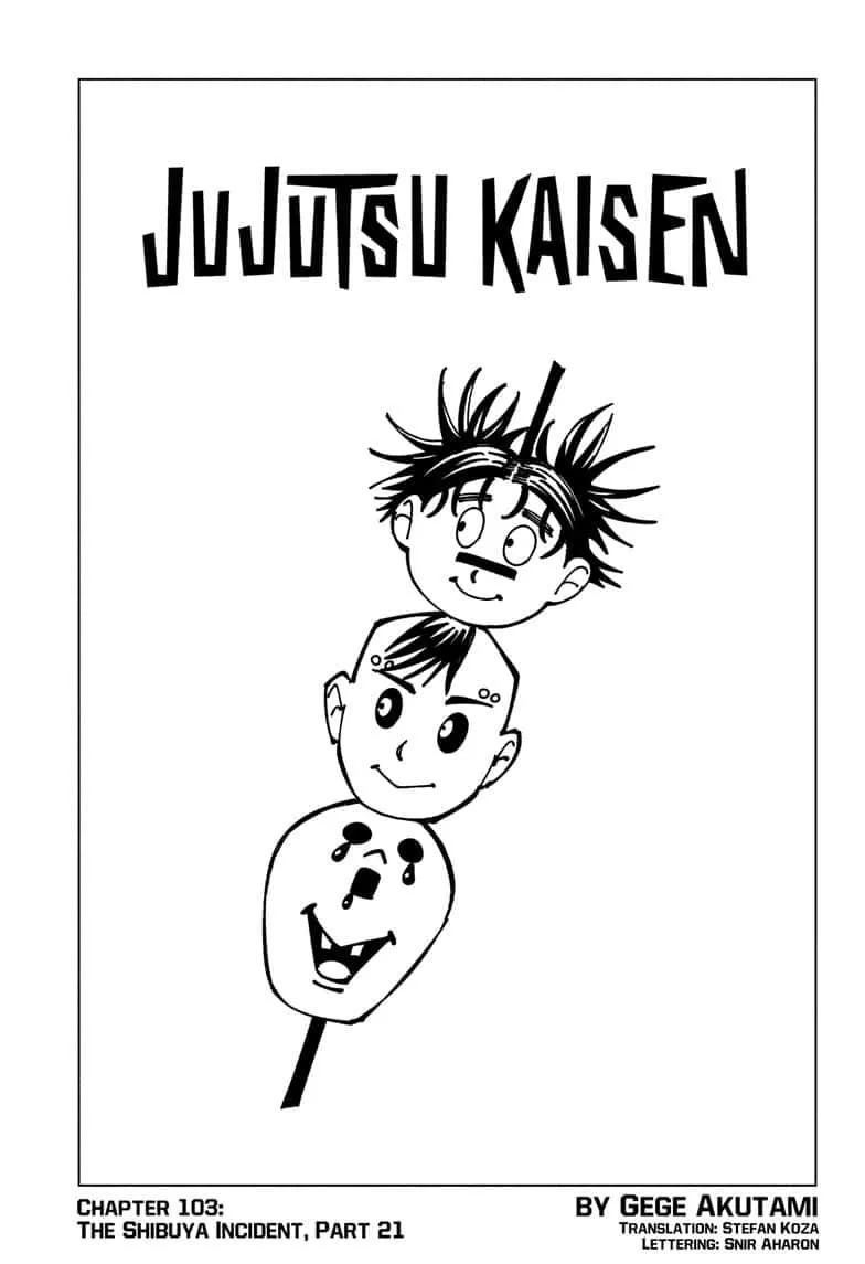 Jujutsu Kaisen Manga Chapter 103