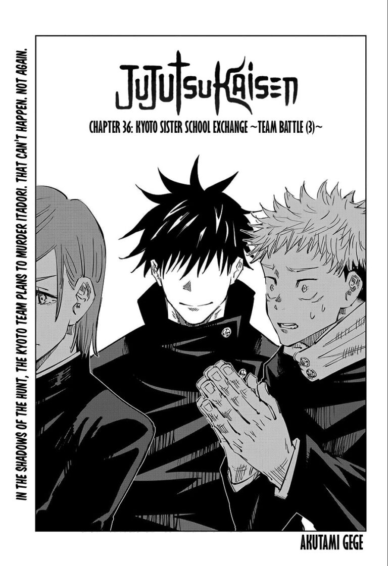 Jujutsu Kaisen Manga Chapter 36