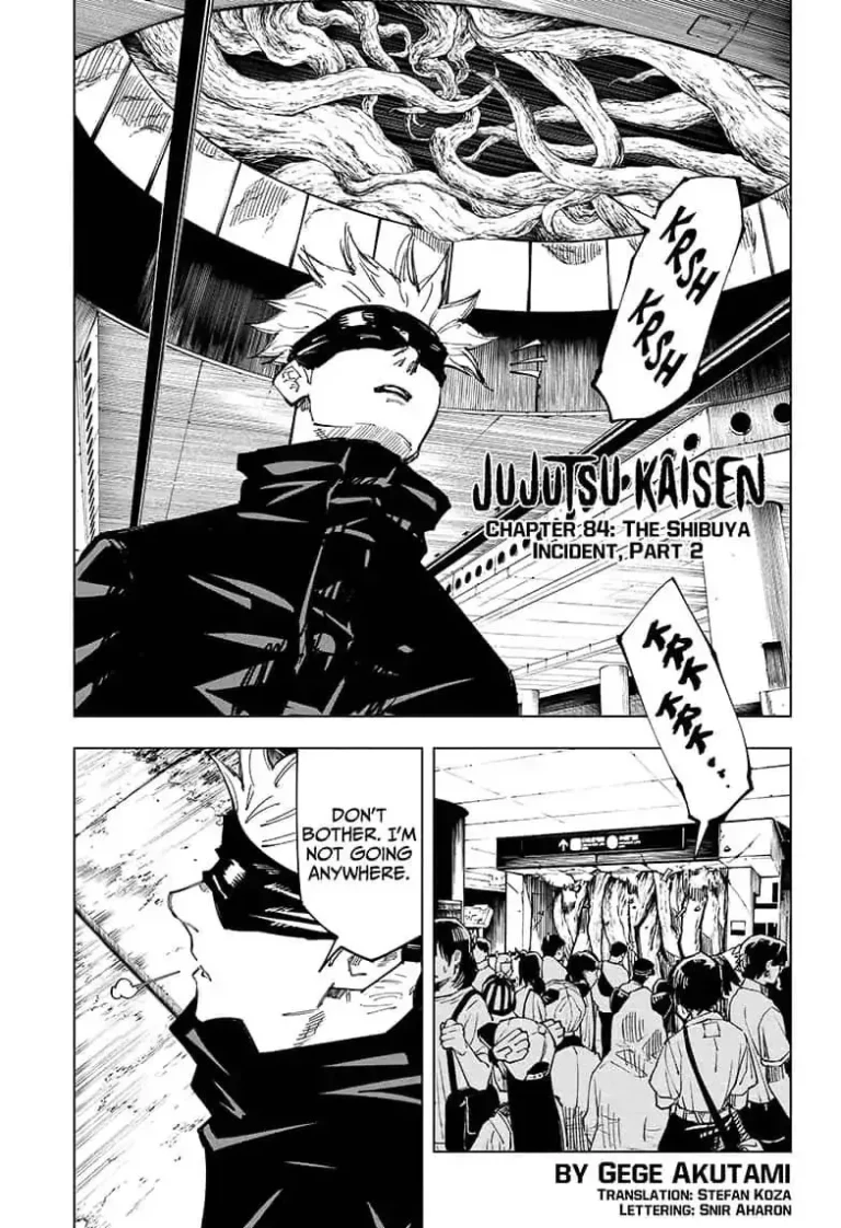 Jujutsu Kaisen Manga Chapter 84