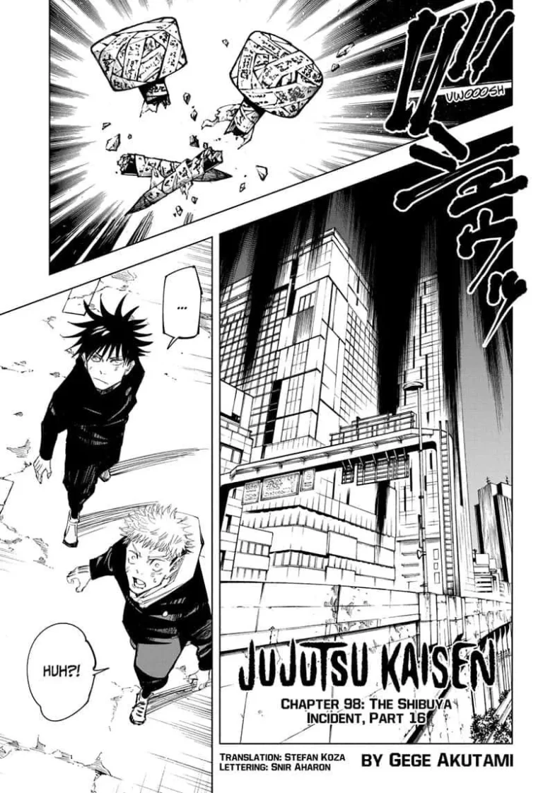 Jujutsu Kaisen Manga Chapter 98